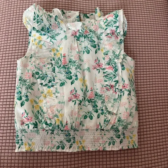 Floral Top and Pink Pants Set - Picture 3 of 3